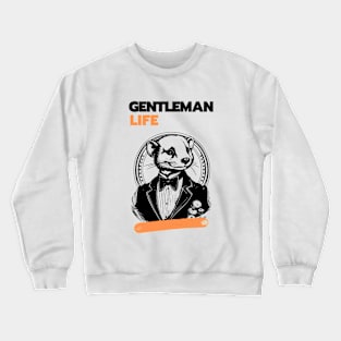 Funny Mouse Gentleman Life Cool Crewneck Sweatshirt